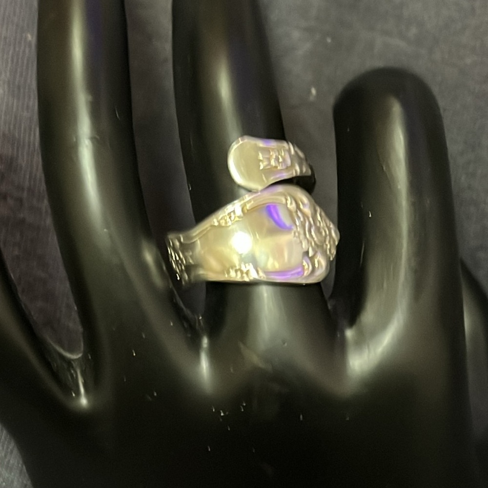 WMA Rogers Oneida LTD Vintage Spoon Ring Flatware Silverware Silver Plated Ring - Picture 12 of 17